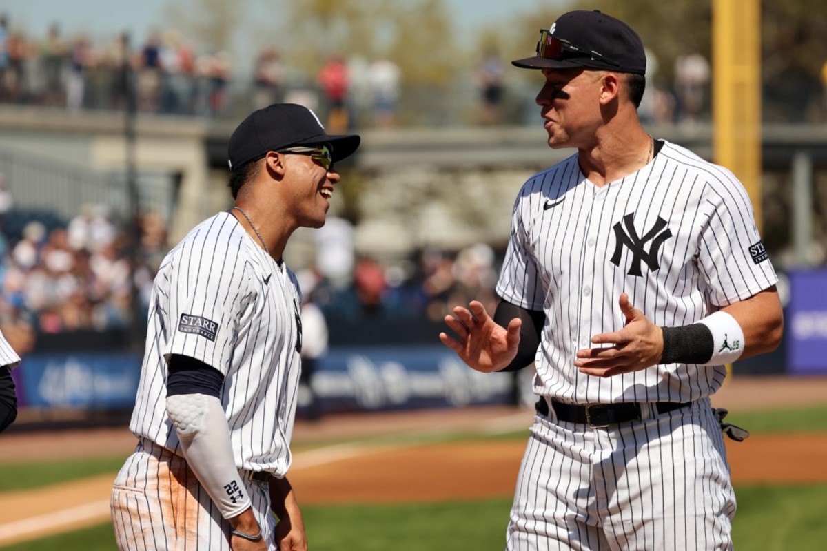 Soto homered in his spring training debut with the Yankees on Sunday.